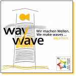 Logo wir machen Wellen... way2wave
