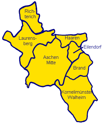 Stadtbezirke und Stadtteile von Aachen