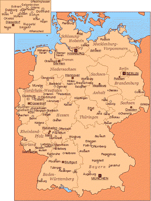 Grosste Stadte Deutschlands Deutschlandkarte Grossstadte