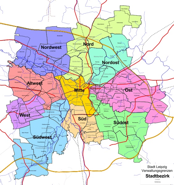 Stadtbezirke von Leipzig